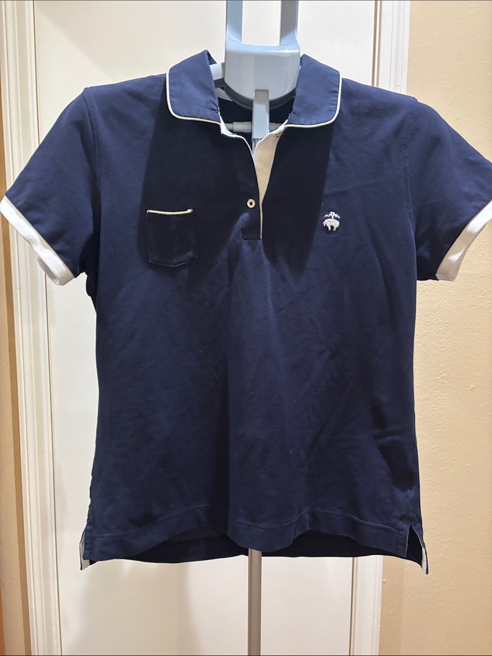 Brooks Brothers Navy Tank Top with White Trim
